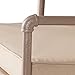 Christopher Knight Home Northrup Outdoor Pipe Adjustable Barstool, Grey And Brass