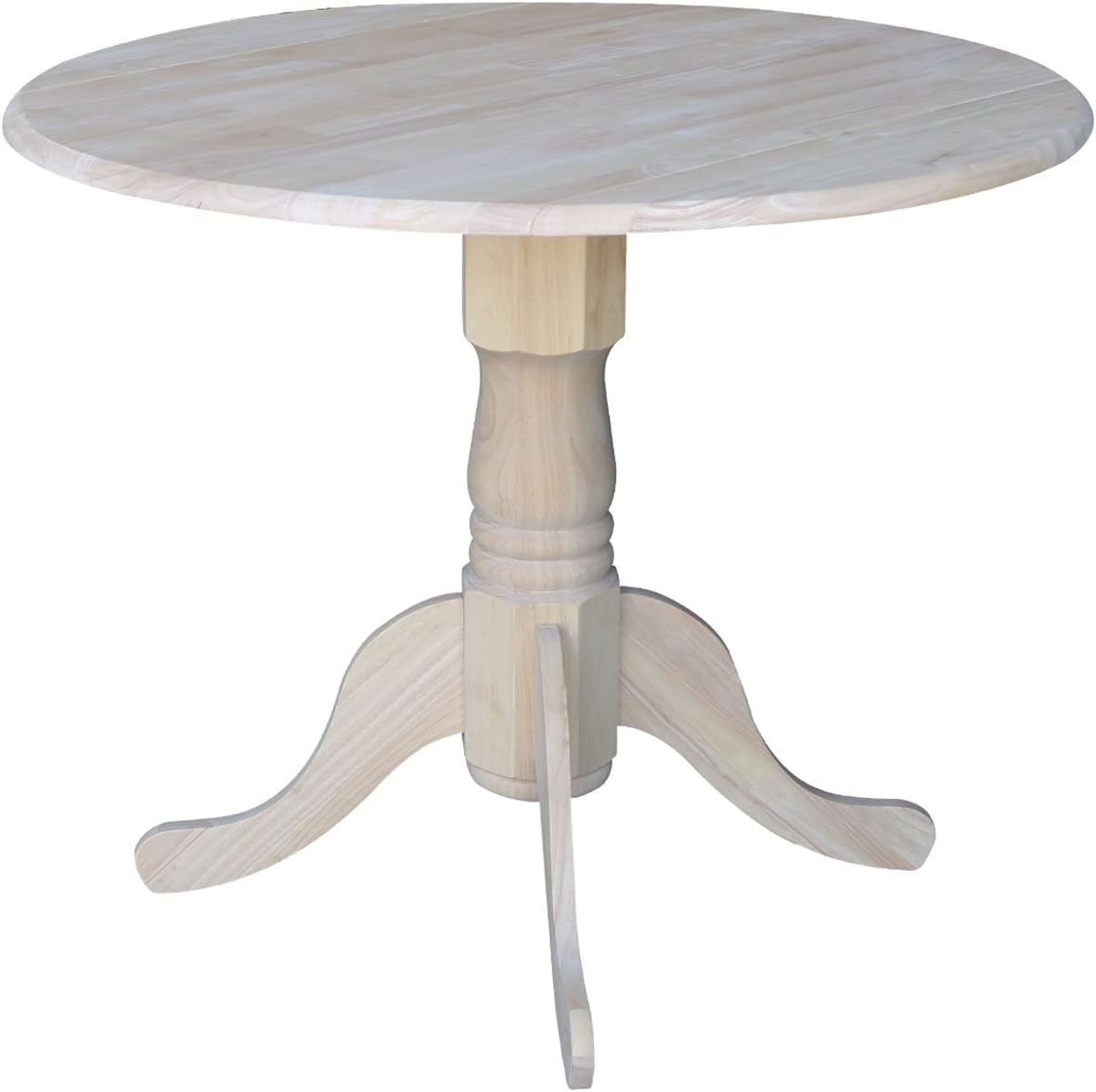 International Concepts 36-Inch Dual Drop Leaf Table, Unfinished