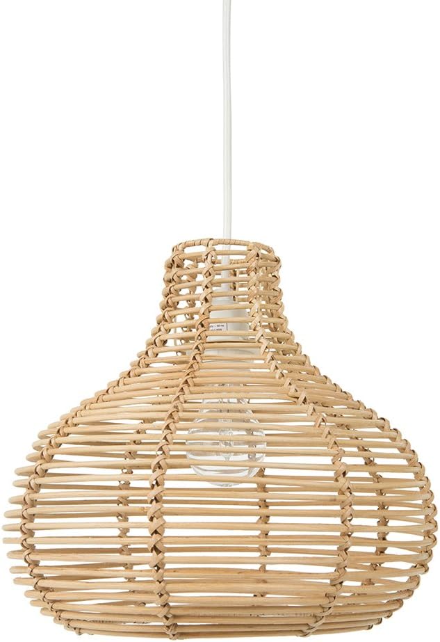 Palau Continuous Weave Wicker Horizon Pendant Lamp - Natural Brown