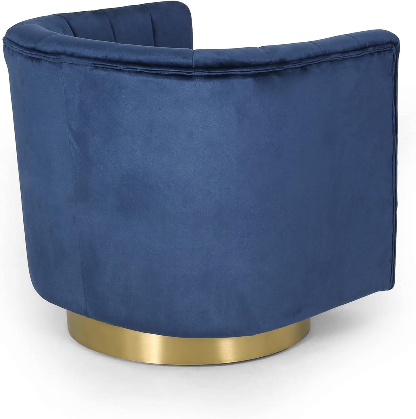 Conrail Glam Velvet Swivel Club Chair by Christopher Knight Home - 25.50" L x 24.75" W x 24.50" H