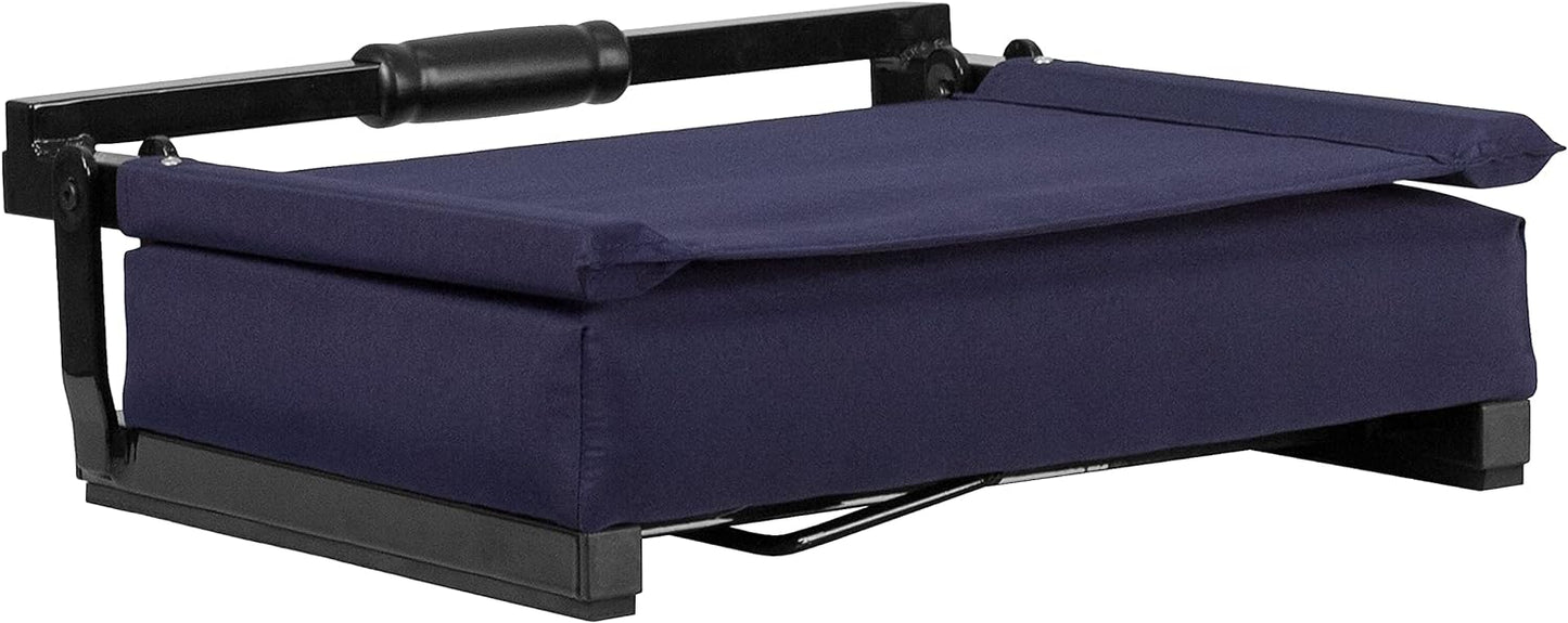 Grandstand Comfort Seats by Flash with Ultra-Padded Seat - Dark Purple, set of two