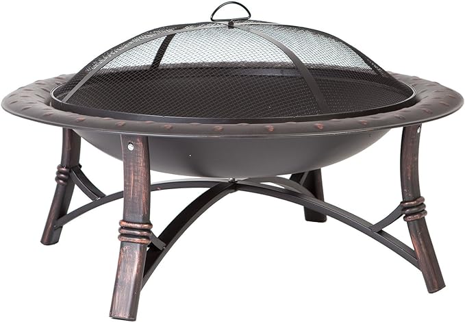 35' Fire Sense Brushed Roman Fire Pit