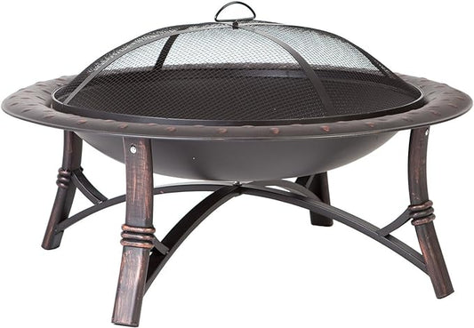 35' Fire Sense Brushed Roman Fire Pit