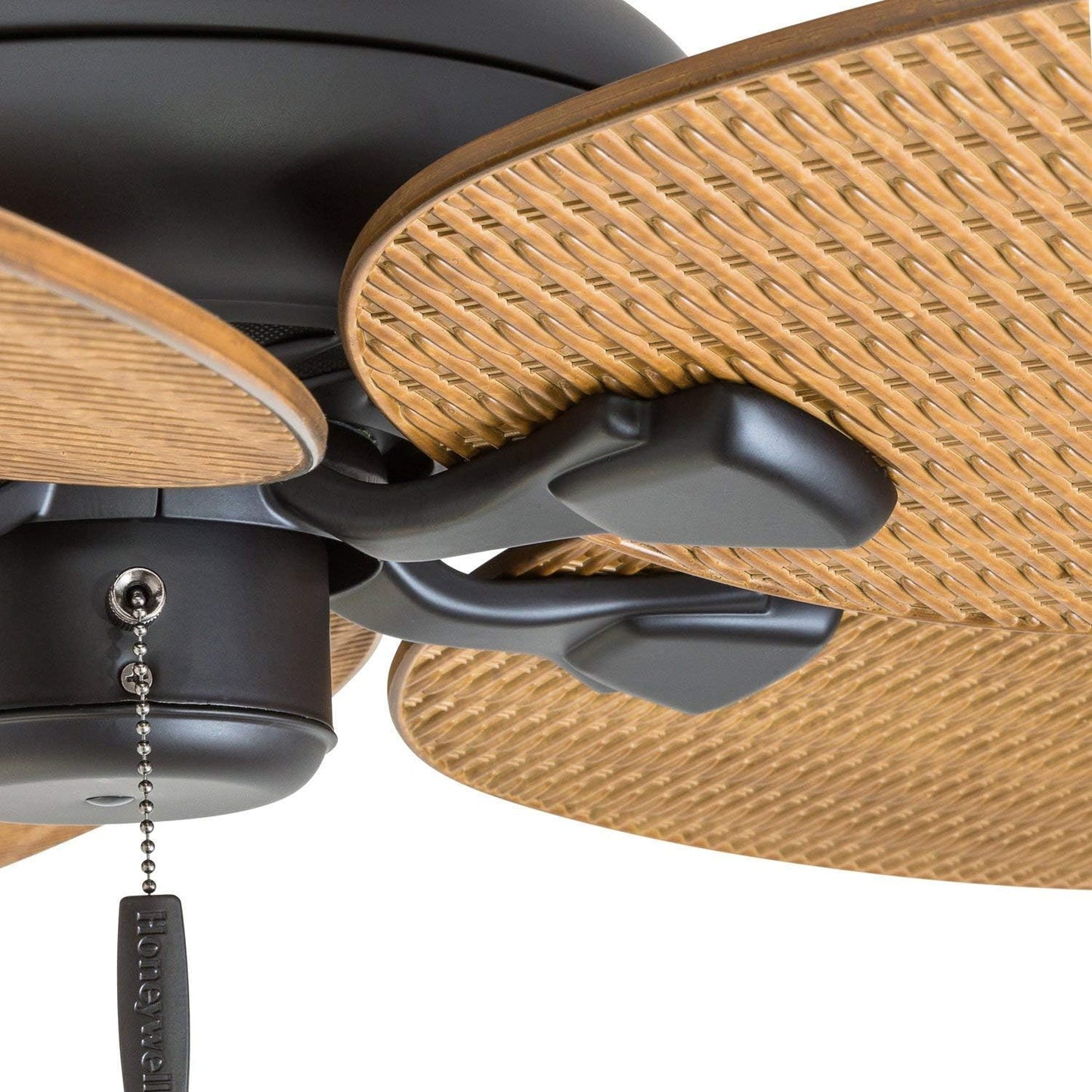 Honeywell Palm Valley Bronze Tropical Ceiling Fan with Palm Leaf Blades - 52-inch