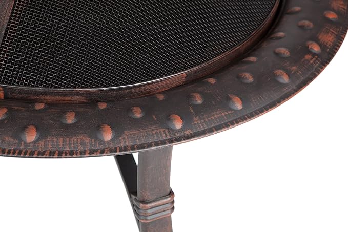 35' Fire Sense Brushed Roman Fire Pit