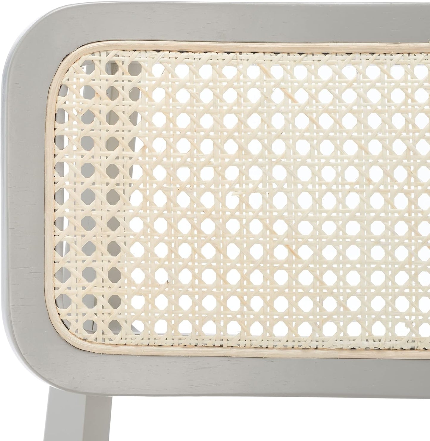 Safavieh Home Collection Luz Coastal Grey/Natural Cane Rattan (SET OF 2) Dining Chair