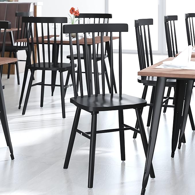 Ingrid Windsor Dining Chairs - Set of 2, Black