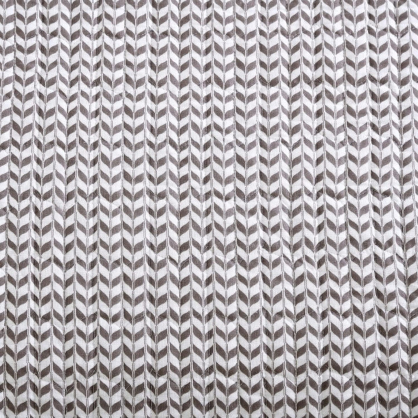 City Scene - King Quilt Set, Reversible Cotton Bedding with Matching Shams, All Season Home Decor (Leaves Dark Grey, King)