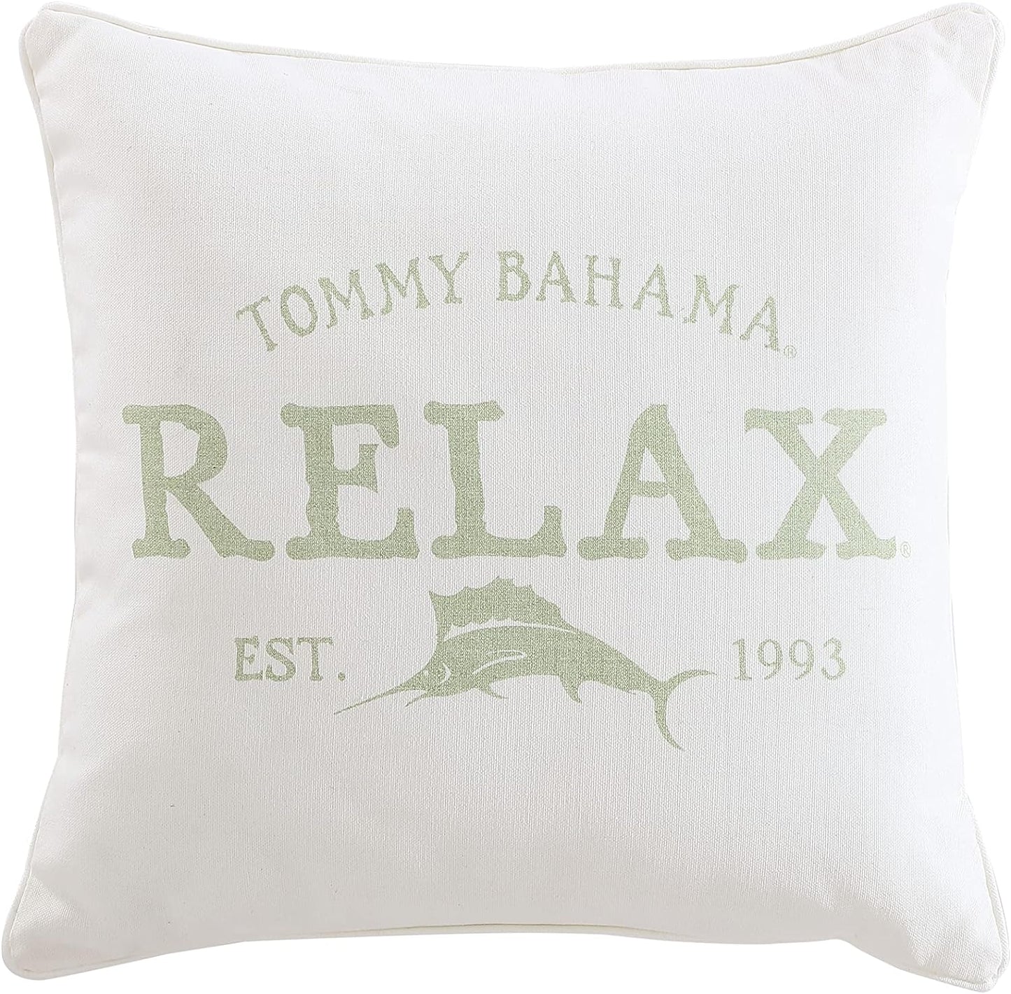 Tommy Bahama - King Comforter Set, Reversible Cotton Bedding with Matching Shams & Bonus Throw Pillows, All Season Home Decor (Serenity Green, King)