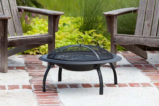 22" Fire Sense Folding Fire Pit