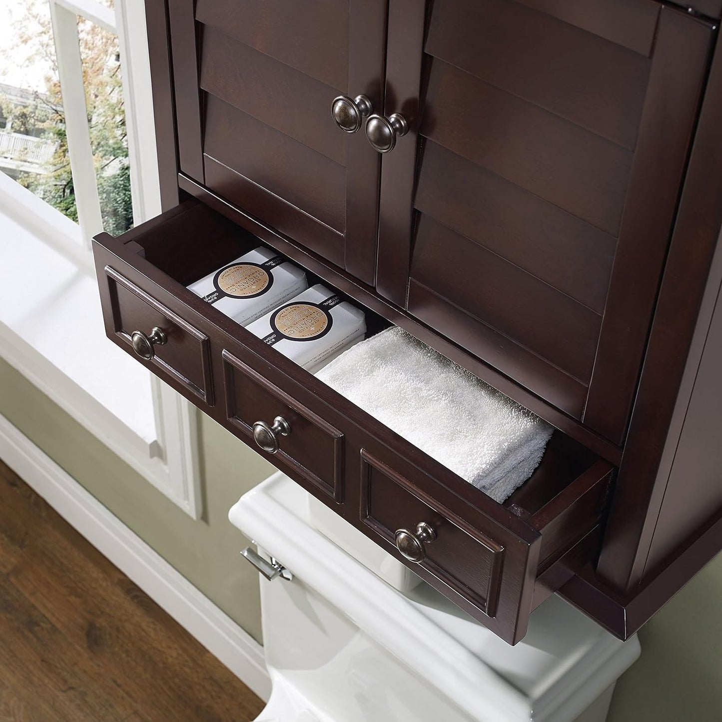 Lydia Wall Cabinet- Espresso