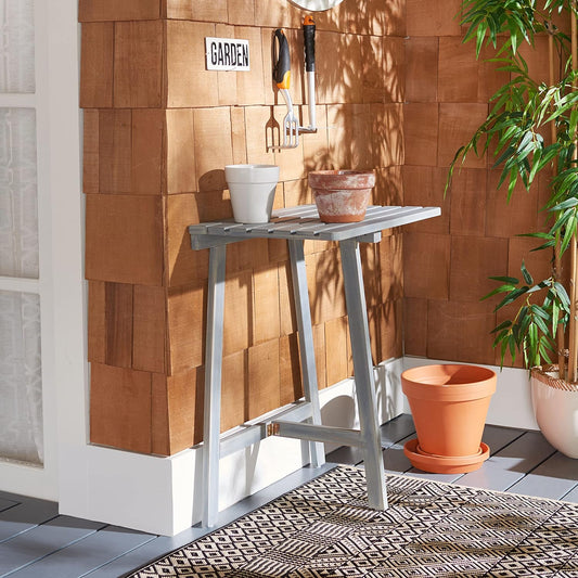 Safavieh Outdoor Collection PAT6755 Table, Ash Grey