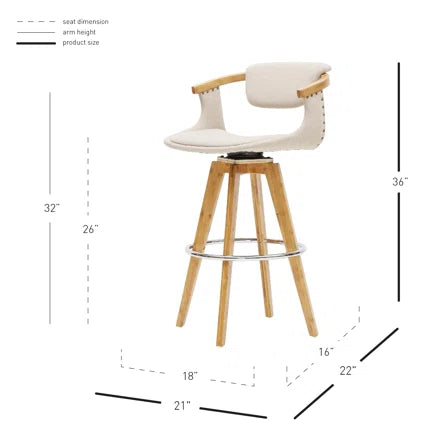 Barakha Swivel Stool