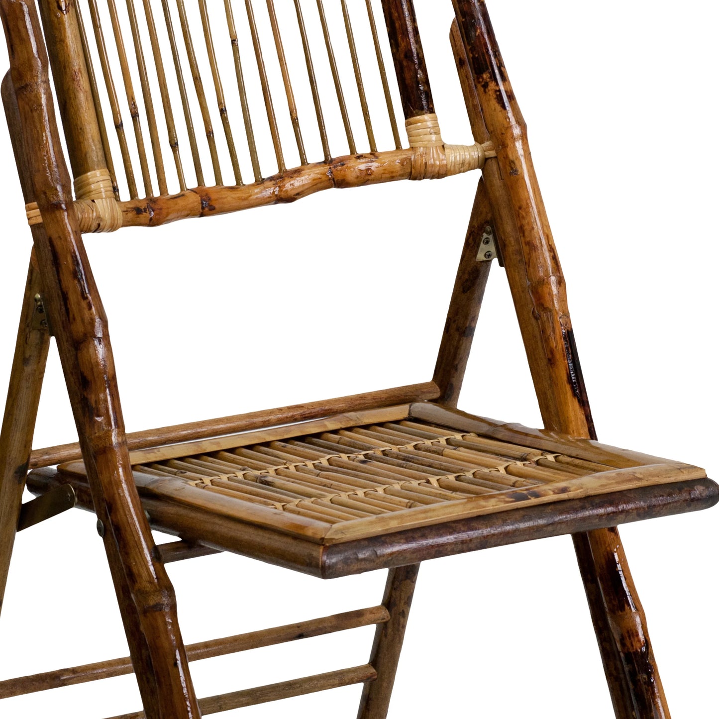 Bamboo Wood Folding Chair, (Set of 2)