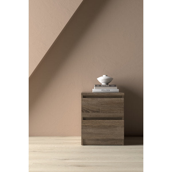 Kepner 2-Drawer Nightstand in Truffle Oak