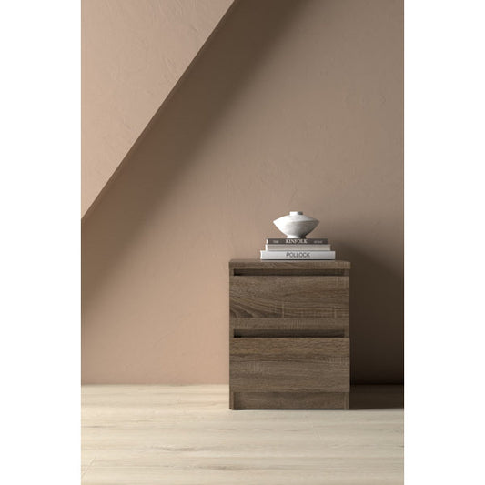 Kepner 2-Drawer Nightstand in Truffle Oak