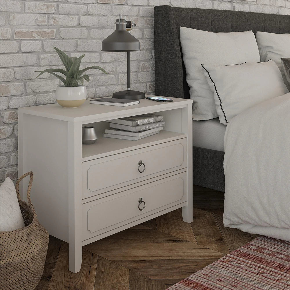Novogratz Her Majesty 2 Drawer Nightstand