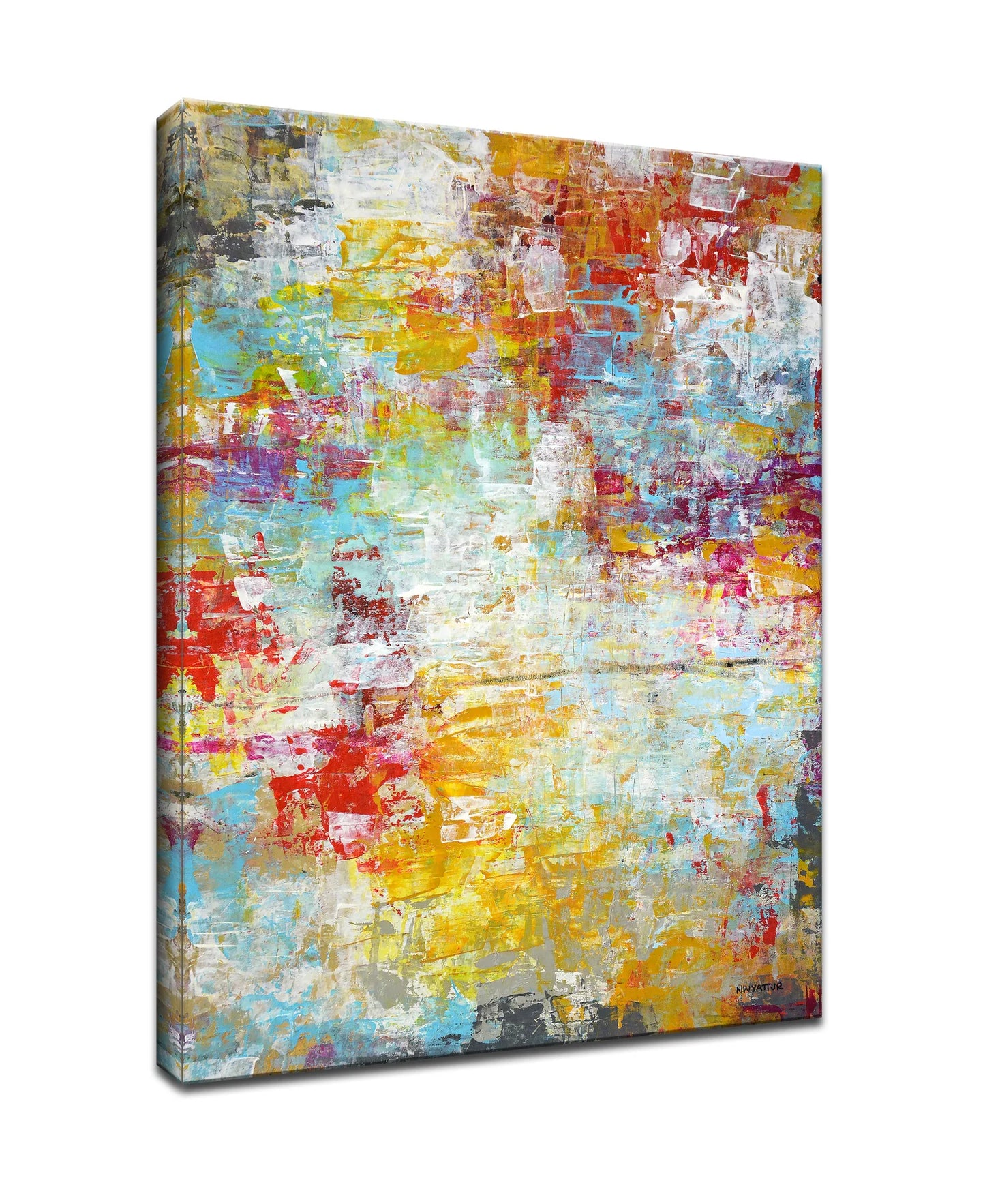 Mardi Gras Wrapped Canvas Wall Art, 16"