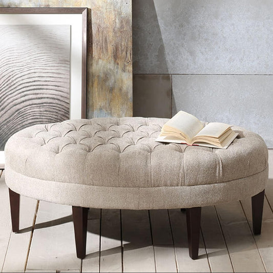Madison Park Chase Surfboard Tufted Ottoman