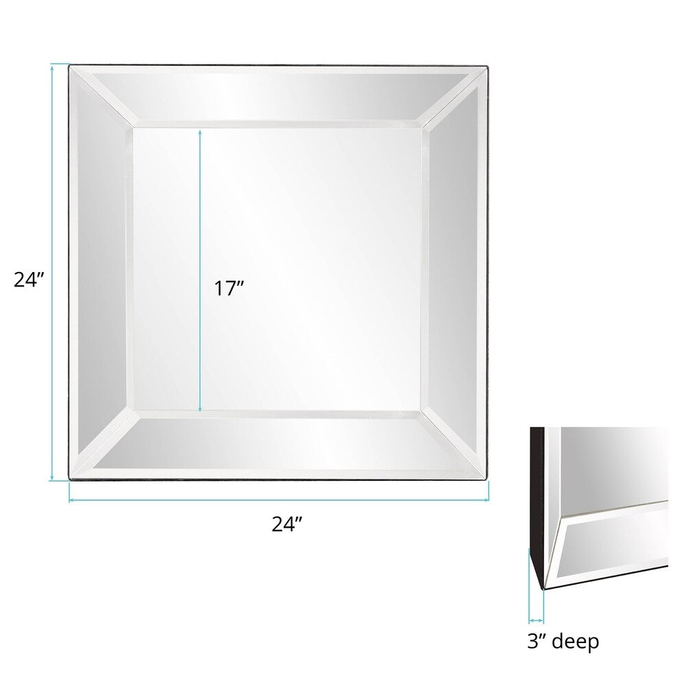 Rogue Square Wall Mirror Brand: Allan Andrews 24" X 24" X 4"