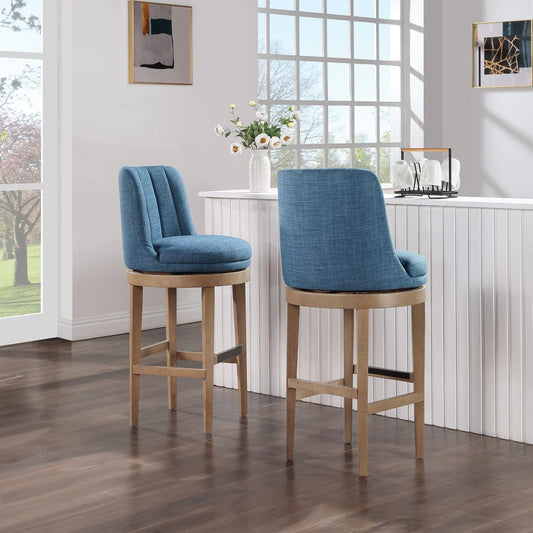 Rowan Swivel Barstool, (Set of 2)
