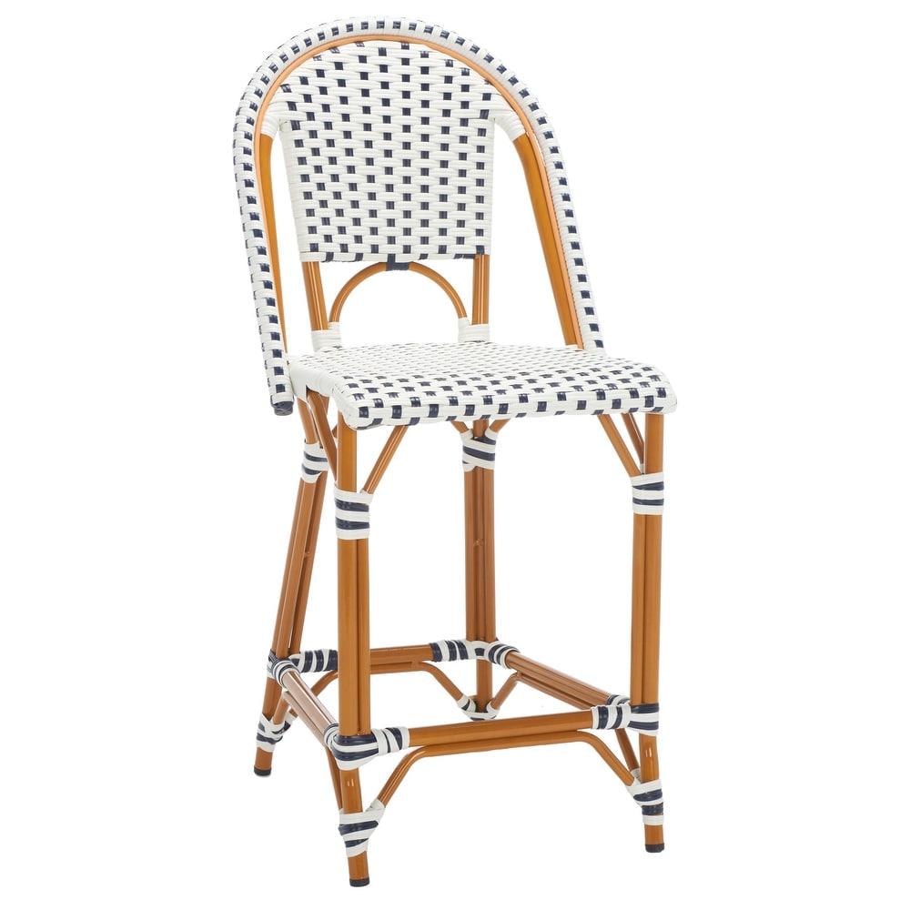 SAFAVIEH California Outdoor Bistro 25-inch Counter Stool - 20 in. W x 21 in. D x 43 in. H