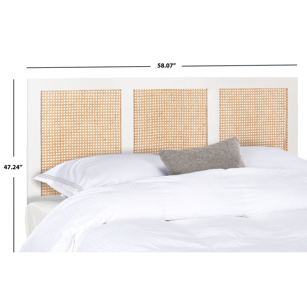 SAFAVIEH Vienna Cane Headboard - White - Full