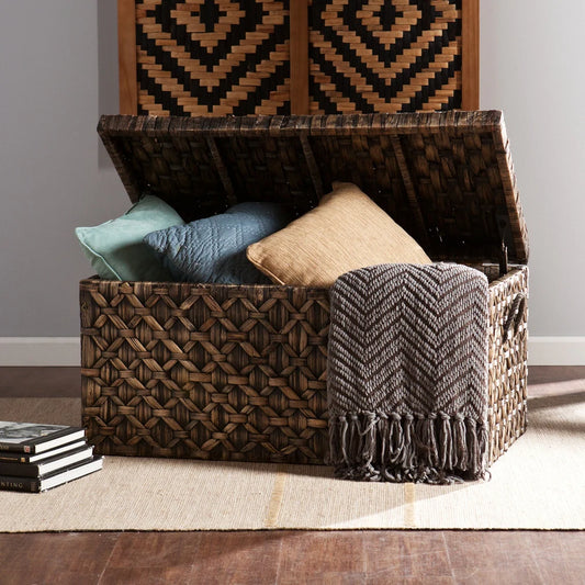SEI Furniture Terraza Wicker Storage Trunk
