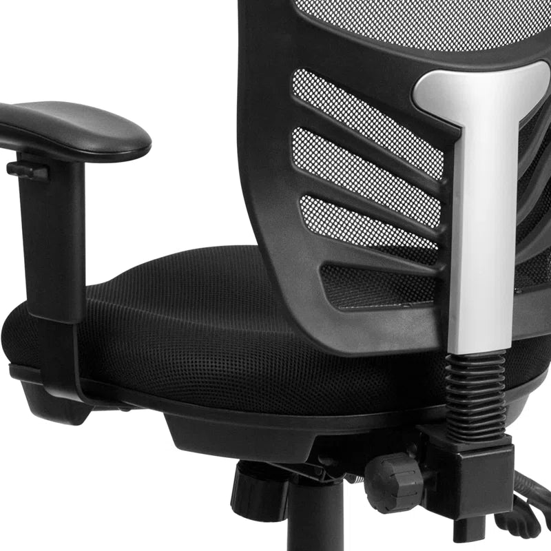 Mid-Back Mesh Multifunction Ergonomic Office Chair with Adjustable Arms