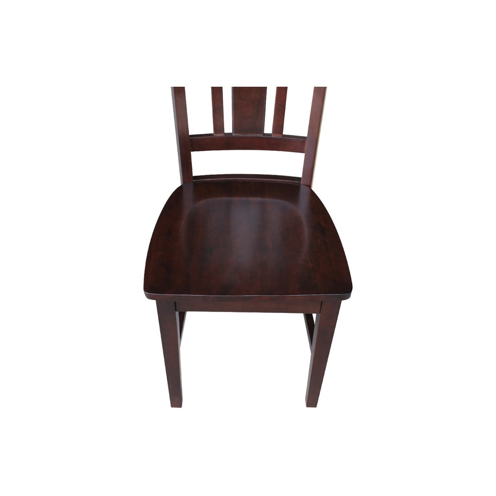 The Gray Barn Moonshine Slat Back Dining Chair- Rich Mocha