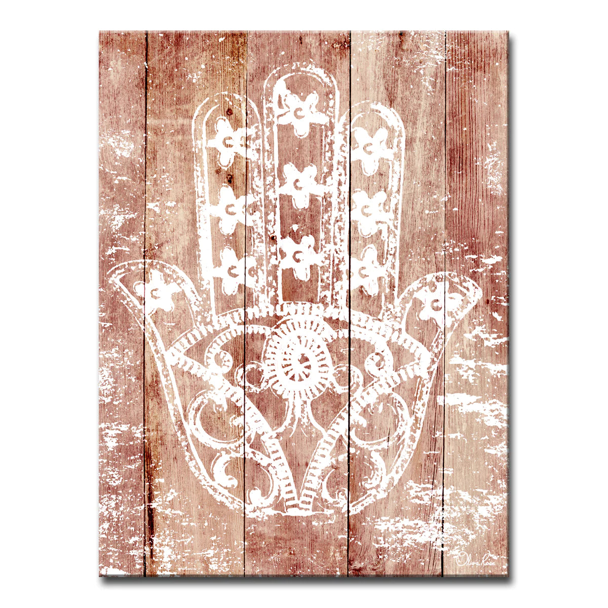 Hamsa Hand II Wrapped Canvas WAll Art 30X40"