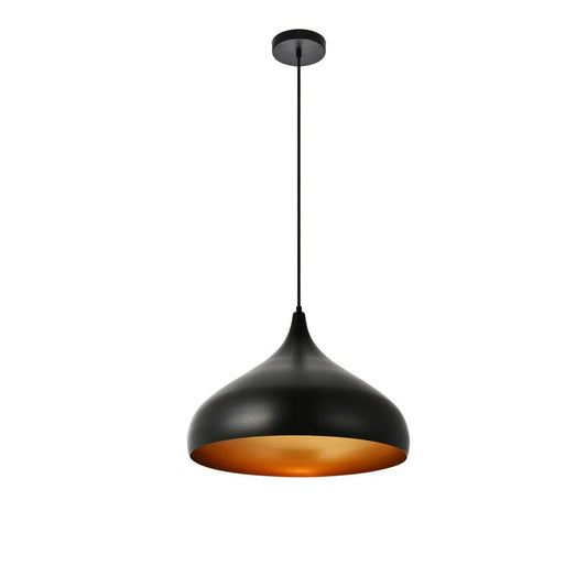 Villacorta single black pendant