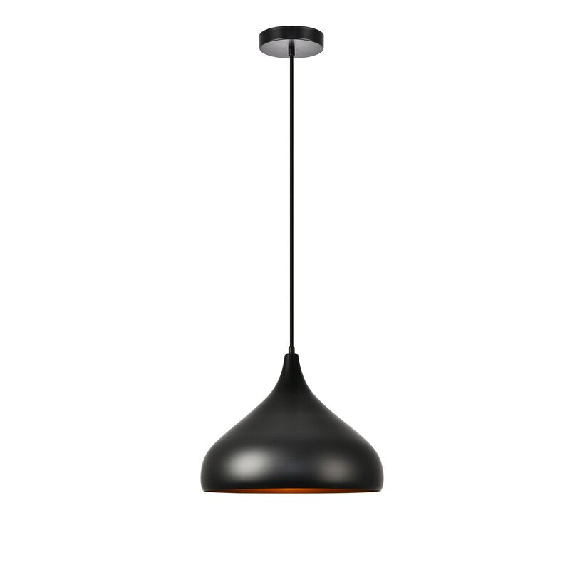 Villacorta single black pendant