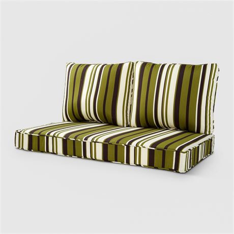 Haven Way Universal outdoor Deep Seat Loveseat Cushion Set 46" X 26"