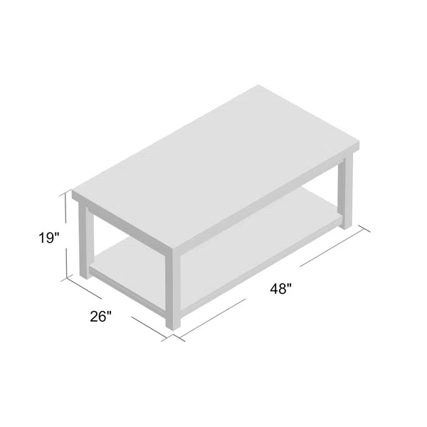 Claiborne Coffee Table - Light Tan/Espresso