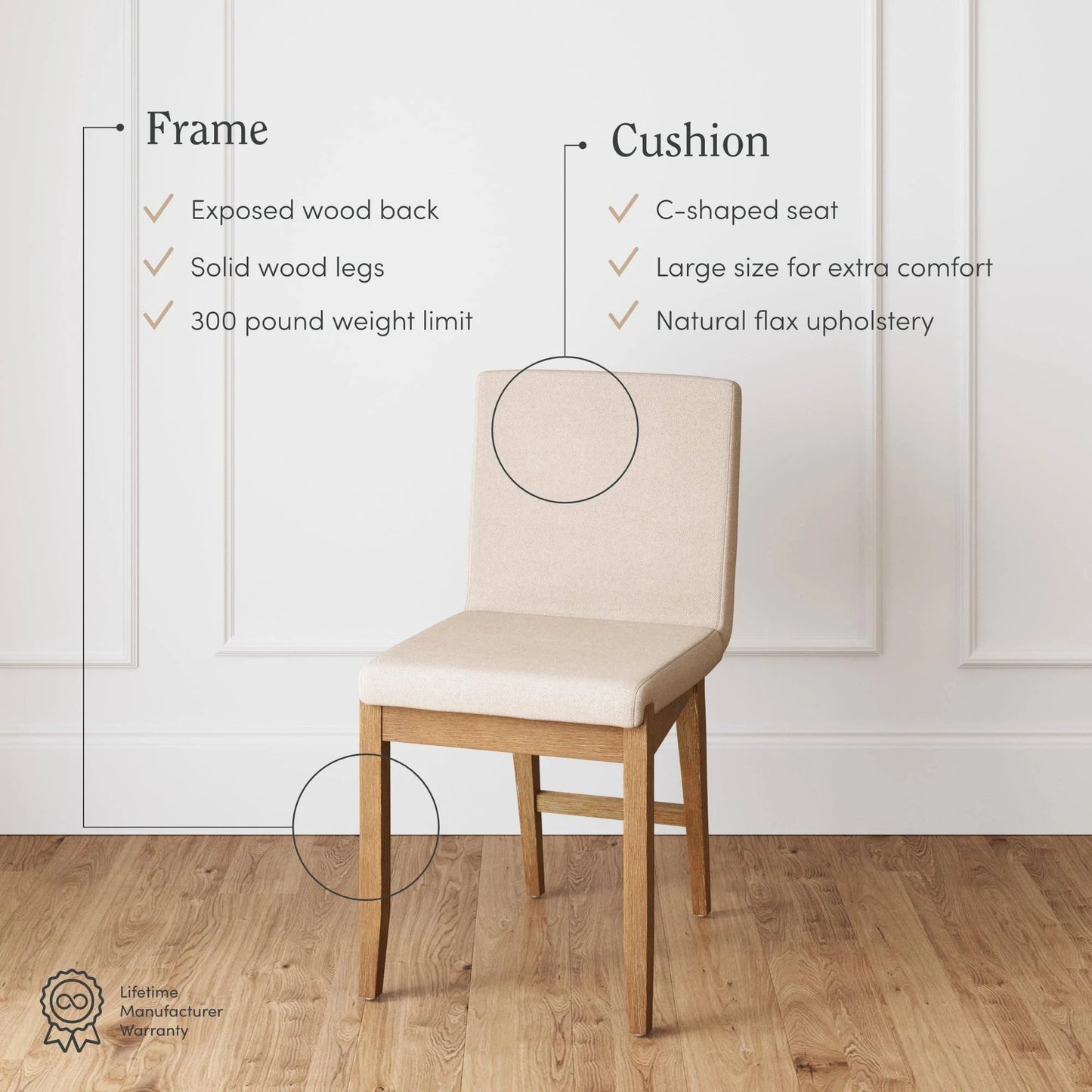 Nathan James Gracie Modern barstool Counter Height