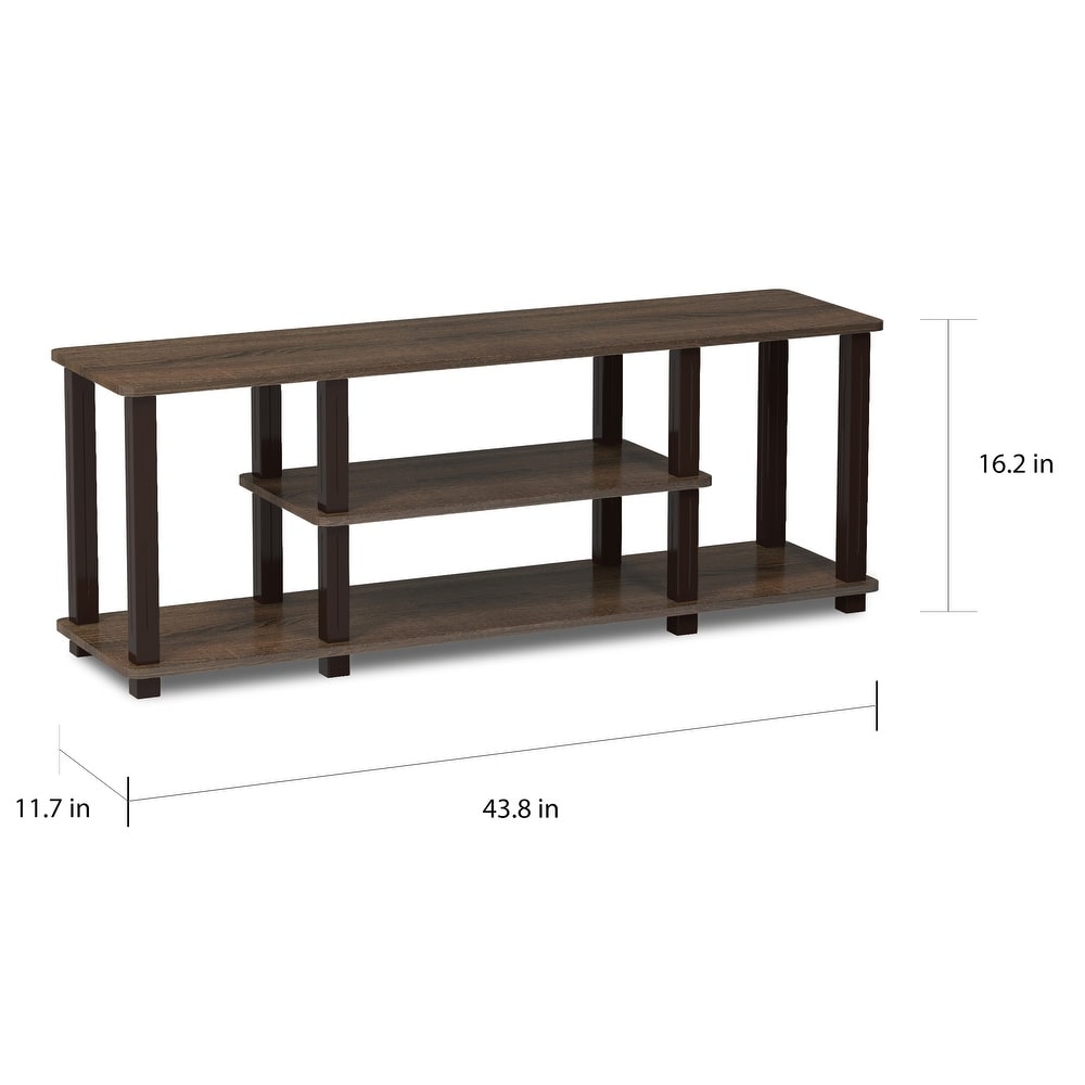 Porch & Den Stuyvesant Open Shelves 3-tier Entertainment TV Stand