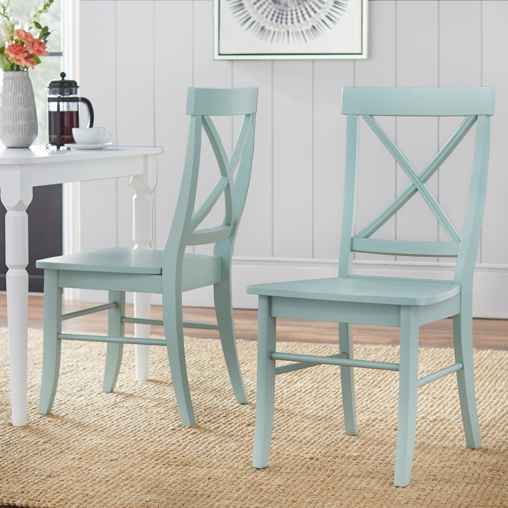 Simple Living Albury Dining Chairs (SET OF 2)- Mint Green