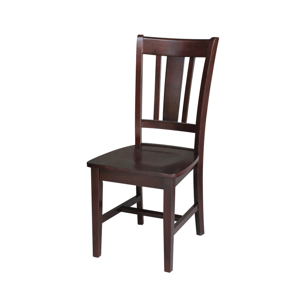 The Gray Barn Moonshine Slat Back Dining Chair- Rich Mocha